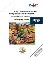 21 Century Literature From The Philippines and The World: Identifying Theme