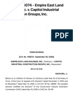 G.R. No. 168074 - Empire East Land Holdings Inc. v. Capitol Industrial Construction Groups, Inc