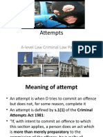 A-Level Law Criminal Law Attempts