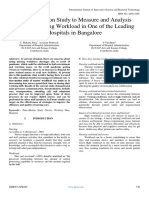 A Time Motion Study To Measure and Analysis Clinical Nursing Workload in One of The Leading Hospitals in Bangalore