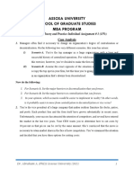 Assosa University School of Graduate Studies Mba Program: Management Theory and Practice Individual Assignment # 1 (15%)