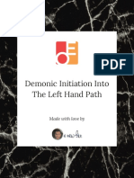 Initiation Into The Left Hand Path