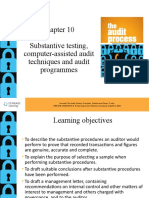 Substantive Testing, Computer-Assisted Audit Techniques and Audit Programmes