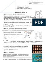 Genes and Chromosomes: in This Lesson You Should L RN Dbe Ble To