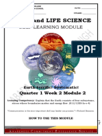 Earth and Life Science: Self Learning Module