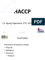 Haccp: I. B. Agung Yogeswara, S.TP., M.SC, PHD (Cand)