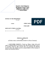 Regional Trial Court: Republic of The Philippines Branch 58, Cebu City 7 Judicial Region