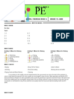 Week 3-Week 4: Written Works What I Know Pre-Test Test I