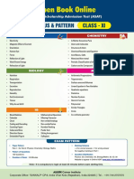 Open Book Online: Syllabus & Pattern Class - Xi