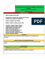 Plan de Clase de Lengua Castellana