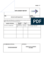 IADM Driver's OT ACCOMPLISHMENT REPORT