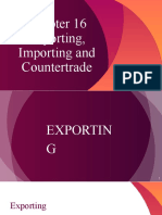 Exporting, Importing and Countertrade