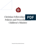 CFC Policies and Procedures For Children's Ministry