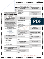 Sample Ballot: Official Democratic Election Day Ballot