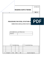 6.3 Procedure Steel Work