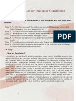 Assignment Evolution of Our Philippine Constitution