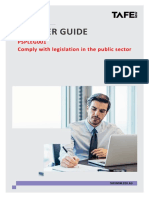 LG - PSPLEG001 Comply With Legislation in The Public Sector