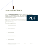 Folleto de Curso de Bisuteria