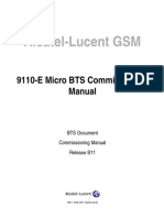Alcatel-Lucent GSM: 9110-E Micro BTS Commissioning Manual