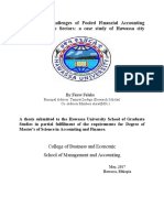 Benefits and Challenges of Pooled Financial Accounting System in Public Sectors: A Case Study of Hawassa City Administration