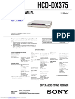 Service Manual: HCD-DX375