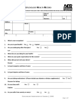 Reflexology New Patient Form