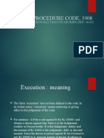 Civil Procedure Code, 1908 Execution