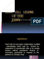 Giant Cell Lesions of The Jaws: DR Syeda Noureen Iqbal