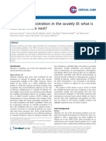 Albumin Administration in The Acutely Ill: What Is New and Where Next?