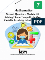 Second Quarter - Module 35: Mathematics