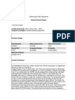 Redacted Chattanooga Police Internal Affairs Document Regarding Chase of Diamante Robinson