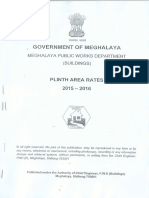 SOR Meghalaya Plinth Rates 2015-16
