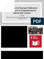 The Council of Europe's Reference Framework of Competences For Democratic Culture