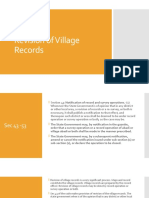 Revision of Village Records