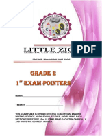 Grade 2 Exam POINTERS