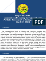 Project ALAPAAP (Application of Learning Through Authentic Portfolio Assessment in Araling Panlipunan) (April 29, 2021)