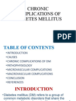 Chronic Complications of Diabetes Mellitus