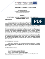 Juvenile Delinquency & Juvenile Justice System: Dan Jerome S. Barrera