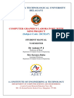 Visvesvaraya Technological University Belagavi: Computer Graphics Laboratory With Mini Project