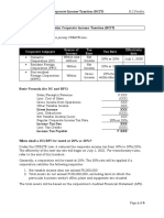 Corporate Taxpayer Source of Income Tax Base Tax Rate Effectivity Date