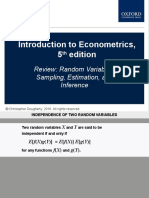 Introduction To Econometrics, 5 Edition: Review: Random Variables, Sampling, Estimation, and Inference