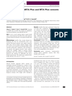 Properties of Neomta Plus and Mta Plus Cements For Endodontics