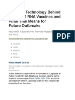 The New Technology Behind COVID-19 RNA Vaccines and What This Means For Future Outbreaks