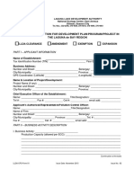 LLDA Clearance Application Form