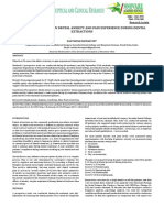 Relationship Between Dental Anxiety and Pain Experience During Dental Extractions