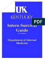 Intern Survival Guide: Department of Internal Medicine