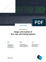 Design and Creation of Test-, QA-and Training Systems: White Paper