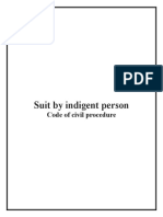 Suit by Indigent Person