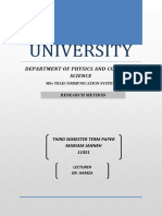 Njala University: Department of Physics and Computer Science