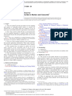 Acid-Soluble Chloride in Mortar and Concrete: Standard Test Method For